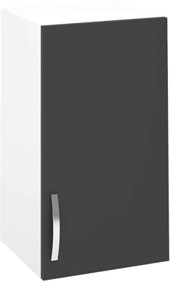 PEGANE Meuble Haut de Cuisine avec 1 Porte Coloris Gris - Hauteur 70 x Longueur 40 x Profondeur 35 cm