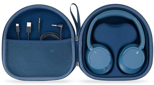 Tasche Kompatibel mit JBL Tune JBL Tune 720 BT 770 NC 760 NC, Und Sony WH-CH720N WH-1000XM4 Kopfhörer Kabellos Bluetooth, Reiseetui Case mit Herausnehmbarem Innenfach (Dunkelblau)