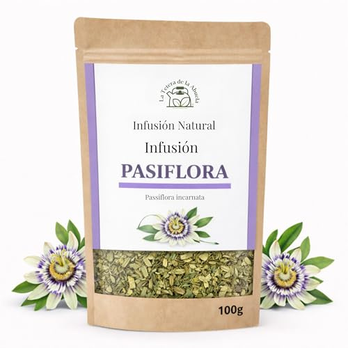 Infusión Relajante de Pasiflora 100 g – La Tetera de la Abuela | Infusión natural y suave para dormir y relajarse, Passiflora incarnata a granel