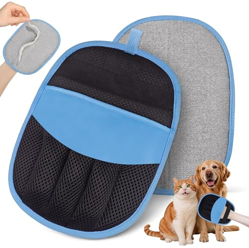 YOSEPATI Gant Anti-Poils d'animaux Magic Brush pour Chats Chiens | électrostatique Brosse pour Chats et Chiens pour Le toilettage des Animaux, Gants pour l'épilation du Linge, des Meubles