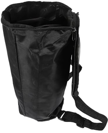 MAGICLULU Wasserdichte Oxford trommeltasche Afrikanische Trommel Tragetasche mit Schultergurten Leicht Verschleißfest Großer Stauraum Schwarzer Rucksack für Djembe Drum Instrumente