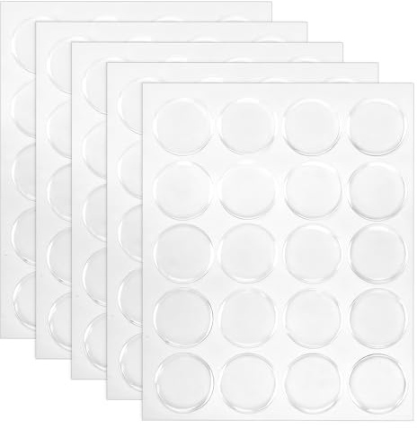 100 Stück 25mm Bottle Cap Sticker, Epoxid-Aufkleber, Cabochon 25mm, Klarer Runde Epoxidharz Aufkleber, Epoxy Resin Sticker Für Anhänger Flaschenverschluss-Bastelkette, Watch, Basteln