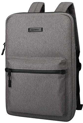 Ultra-Thin Laptop Backpacks, Cartinoe Canvas Lightweight Backpack for Girls School Rucksack Women Men College Bookbag, 15 15.6 inch Laptop Bag for Lenovo Acer ASUS Chromebook 15 Sleeve Case, Grey