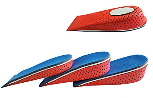 BROWOL 1 Paire 13 * 5.8cm Semelles Hauteur Talonnettes Semelles Hauteur-Augmentation Grandissantes - Mémoire Mousse Augmentation Invisible 2cm 3cm 4cm (4cm)