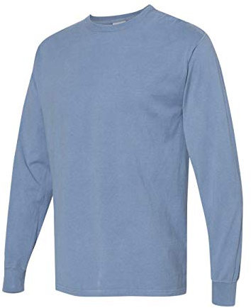 Unisex 5.5 oz 100% Ringspun Cotton Garment-Dyed Long-Sleeve T-Shirt M SALTWATER