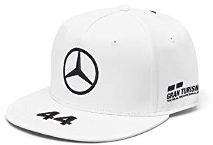 Mercedes-AMG Petronas Motorsport 2019 F1™. Lewis Hamilton Flatbrim-Kappe – Weiß
