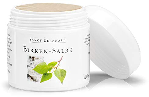Sanct Bernhard Birken-Salbe | 100ml | Reichhaltig, sanft pflegend, entzündungshemmend, juckreizlindernd & heilungsfördernd | Mit Birkenrindenextrakt, Bisabolol & Vitamin E | Made in Germany