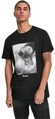 Mister Tee Herren Ballin 2.0 Tee T-Shirt,, per pack Schwarz (Black 00007), Large (Herstellergröße: L)