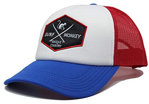 DRESSED IN MUSIC PLAY WITH ME Trucker Cap - Trucker-Schaum-Design mit 5 Panelen - Halbrunder Schirm - Snapback-Verschluss - eine Größe (Blau)