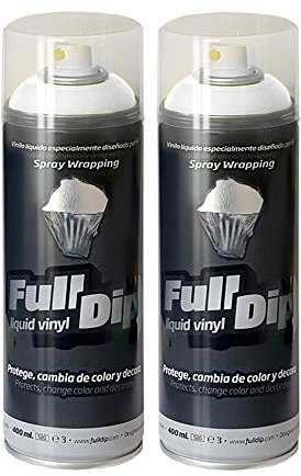 Sophisticauto 2 x Full Dip Bianco Opaco 400ml Vernice Removibile