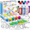 Ohuhu Bingo Dabbers, 12 Farben Auswaschbar Dot Marker für Kinder (40 ml) mit einem leeren 30 Seiten Kinder Activity Book für Vorschule ungiftig Wasser-basierte Punkt-Kunstmarker