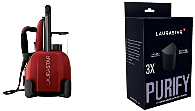 Laurastar Lift Original Red & Trois cartouches filtrantes à eau pour Centrales vapeur Lift