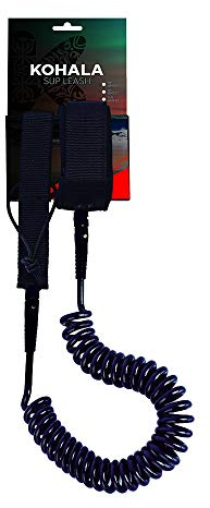 KOHALA - Correa de Seguridad en Espiral para Tabla - Leash para Tabla de Surf - Paddle Surf Sup - 8 pies