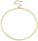 FOCALOOK Damen Choker Kette 46+9cm goldfarben kurze Halskette 18k vergoldet 3mm breit flache Schlangenkette verstellbar Gliederkette Modeschmuck Accessoire für Mädchen Frauen