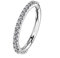 OUFER Body Piercing Helix Hoop Earring Piercing Ring 16G Rostfreier Stahl Knorpel Ohrringe Fünf Petal Clear CZ Blume Tragus Helix Earrings Knorpel Ohrstecker steel/16g/5mm