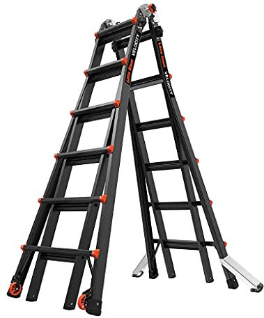 Little Giant Ladders 6 Rung Velocity PRO Multi-purpose Ladders, Superior Anodised Finish, EN131