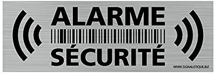 Autocollant Alarme Maison - Alarme Sécurité, Lot de 14 Autocollants dissuasifs. Adhésif système d'alarme Maison
