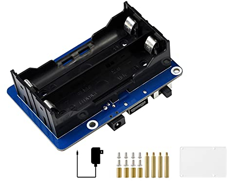 UPS HAT (B) for Raspberry Pi Uninterruptible Power Supply with I2C Bus Communication,5V Power Output, up to 5A Current,Multi Battery Protection Circuits