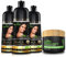 Herbishh Ultimate Hair Color Shampoo Kit (3pcs Haarfarbe + 1 Argan Haar Maske) - Nährend für alle Haartypen - Lang anhaltende Farbe für graues Haar - Einfach & schnell anzuwenden - Combo4 (Schwarz)