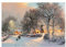 YHSGY Winterbilder Schneelandschaft Leinwandbilder Weihnachtsschnee Szene.Leinwand Wandkunst Gemälde für Wohnzimmer Deko 70x100cm(28'x40') Rahmenlos, Kein Rahmen