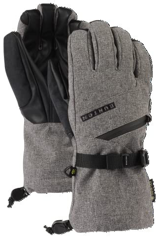 Burton Damen Gore-TEX Isolierte Handschuhe - Wasserdichte Winter Snowboard Handschuhe - Gray Heather, Large