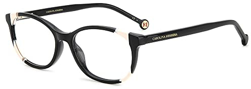 Carolina Herrera Her 0125 KDX/16 BLACK NUDE Eyewear Women's Acetate, Standard, 51