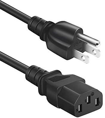 Narpendu 10Ft Computer PC Power Cord for Dell OptiPlex Alienware XPS HP Elite Pavilion Envy Acer Lenovo ThinkCentre IdeaCentre MSI iMac Tower Desktop All in One Gaming AIO, Universal 3 Prong Cable