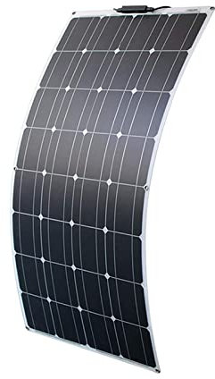 ISOLEI Kit de Panneaux solaires Flexibles 100 W, chargeurs solaires Portables à Panneaux solaires monocristallins photovoltaïques pour Camping-Car, Voiture, Toit, Batterie 16 V et Surfaces inégales