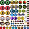 100PCS 30/25/20/16/12/8/6mm Assorted Mixed Size Eyes Glass Cabochon for Clay Doll Making Sculptures Props Craft DIY Findings Jewelry Making