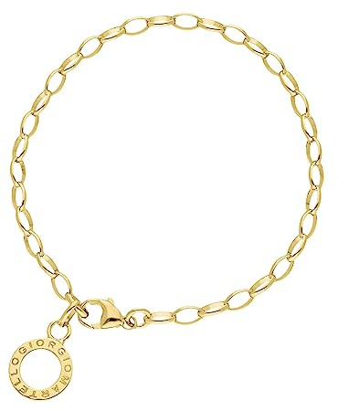 Giorgio Martello Milano Armband mit Schriftzug zum Einhängen von Charms, Silber 925