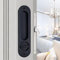 Betensh 173mm Sliding Door Handle & Lock - Invisible Recessed Pocket Handle with Mortise Hook for Wooden Door, Brushed Black