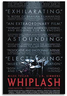 xze Whiplash Filmposter Zimmer Dekorative Leinwand Poster Ästhetisches Poster Druck Wandkunst Dekor Poster 30 x 45 cm Unrahmen