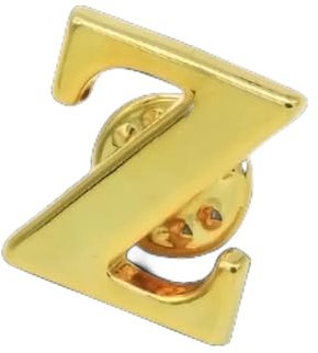 Klassischer Stil, goldener Buchstabe, vergoldete Brosche, Anstecknadel für Herren, Damen, Hut, Schal, Rucksack, Abzeichen, Schmuck