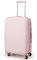 COSTWAY 20” Handgepäck, Reisekoffer mit Spinnerrädern & TSA-Schloss, PC-Hartschalenkoffer mit Aufkleber & teleskopischem Handgriff, Rollkoffer für Flugzeug Geschäftsreisen (Rosa)