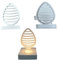 ALEFBET Silikonform Kerzenhalter, Silikon Gießform Ostern Hase, Silikonformen Gießformen Kerzenhalter Ostern, Gipsformen zum Gießen Osterhase (Einsatz - Osterei)