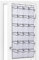 Newthinking Hanging Shoe Storage, Over the Door Shoe Storage Organiser, Hanging Shoe Rack Holder 24 Large Mesh Pockets for Wardrobe Door Tidy with Hange (White)
