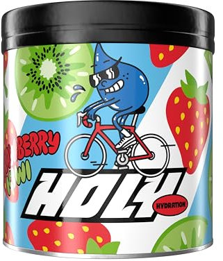 HOLY Hydration 'Strawberry Kiwi' | 50 portions avec de précieux électrolytes & minéraux | Boisson hydratante | Végétalien avec des arômes de fruits 100% naturels (350g)