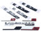 ALMVIS 3D Flache Schrift ABS E63 E63S V8 Biturbo 4Matic AMG Emblem Abzeichen Aufkleber Passend for Mercedes Fit for Benz W213 Auto Stamm Logo Aufkleber Auto-Logo-Aufkleber(Glossy Black,Red S Big)