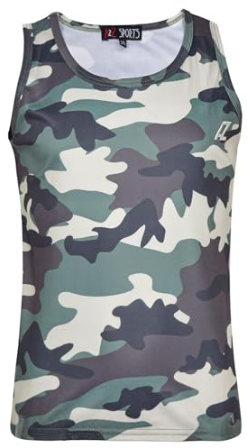 A2Z 4 Kids Boys Camouflage Sleeveless Vest Athletic Soft Feel Lightweight Breathable Summer Comfortable Tank Top Activewear Sports Vest T-Shirts Age 3-14 Years