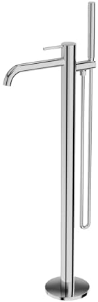 Lavita Orion freistehende Badewannenarmatur in Chrom Standarmatur Badewanne Wasserhahn Bad Luxuriöses Design Armatur