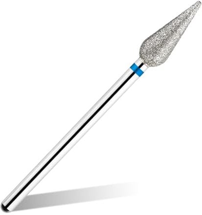 BNG Cuticle Drill Bit for Nails Electric Nail Drill File Bits Professional 1 Pcs Cone Diamond Carbide Cuticle Cleaning Efile Bits Nail Art Replacement Burr Manicure File Tool, Medium