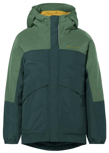 VAUDE Escape Padded Jacket für Kinder – Wasserdichte gefütterte Regenjacke für Kinder mit 2-Lagen Material, Kapuze & Reflex-Elementen – Ideal für matschige Tage im Herbst & Winter