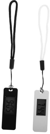 Cabilock 2stücke Digitale Schlüsselbunduhr Mit Leiser Funktionalität Kompakter Und Klarer Digitalanzeige in Verspielten Bonbonfarben Als Geschenk Für Studenten Und Freunde