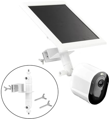 Support de gouttière pour Arlo Pro,Arlo Pro 4/3/2,Arlo Ultra,Arlo Essential Spotlight, Ring Stick UP,EufyCam 2/2C/2 Pro caméra,Support de gouttière extérieur réglable pour Ring/Arlo/Eufy/Wyze caméra