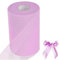 Rouleau en Tulle Décoration 15cm x 91,4m Tulle Rouleau pour Tutu Banquet Mariage Artisanat DIY Rose