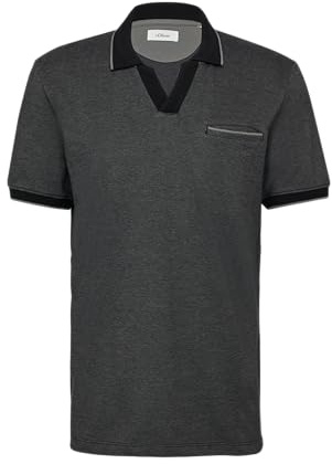s.Oliver Poloshirt aus zweifarbigem Piqué mit Brusttasche