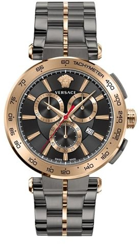 Versace Herren Uhr Armbanduhr Chronograph Aion VE6CA0723 Edelstahl