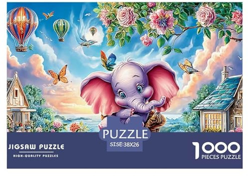 Dumbo Night 1000 Stück Puzzles Stress Abbauen Familien-Puzzlespiel Mit Poster in Voller Größe Alter 14 Jahre Familie 38x26cm/1000pcs