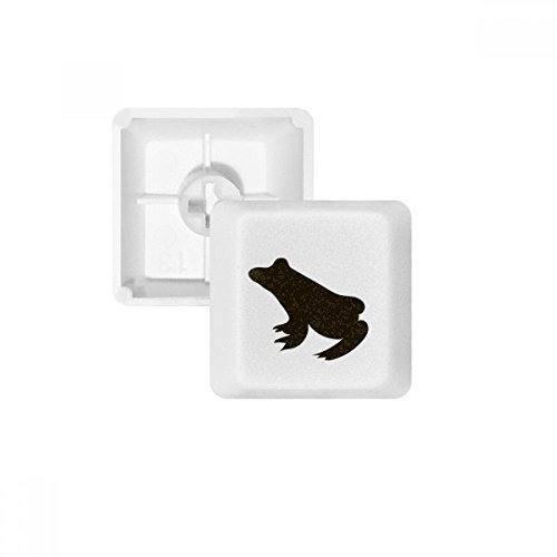 Black Frog Cute Animal Portrayal PBT Keycaps for Mechanical Keyboard White OEM No Marking Print