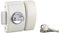 Verrou de Porte d'Entrée DESIGN 5 Goupilles - Bouton + Cylindre 40mm - Protection contre l'Arrachement - Livré avec 3 Clés en Acier Nickelé et 5 Cales de Gâche - Finition Blanc - THIRARD